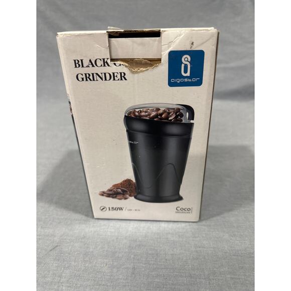 Large Capacity Coffee Grinder Electric w/One Touch Operation- Black - Picture 4 of 5